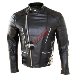 Men's Classic Motorcycle Leather Jacket